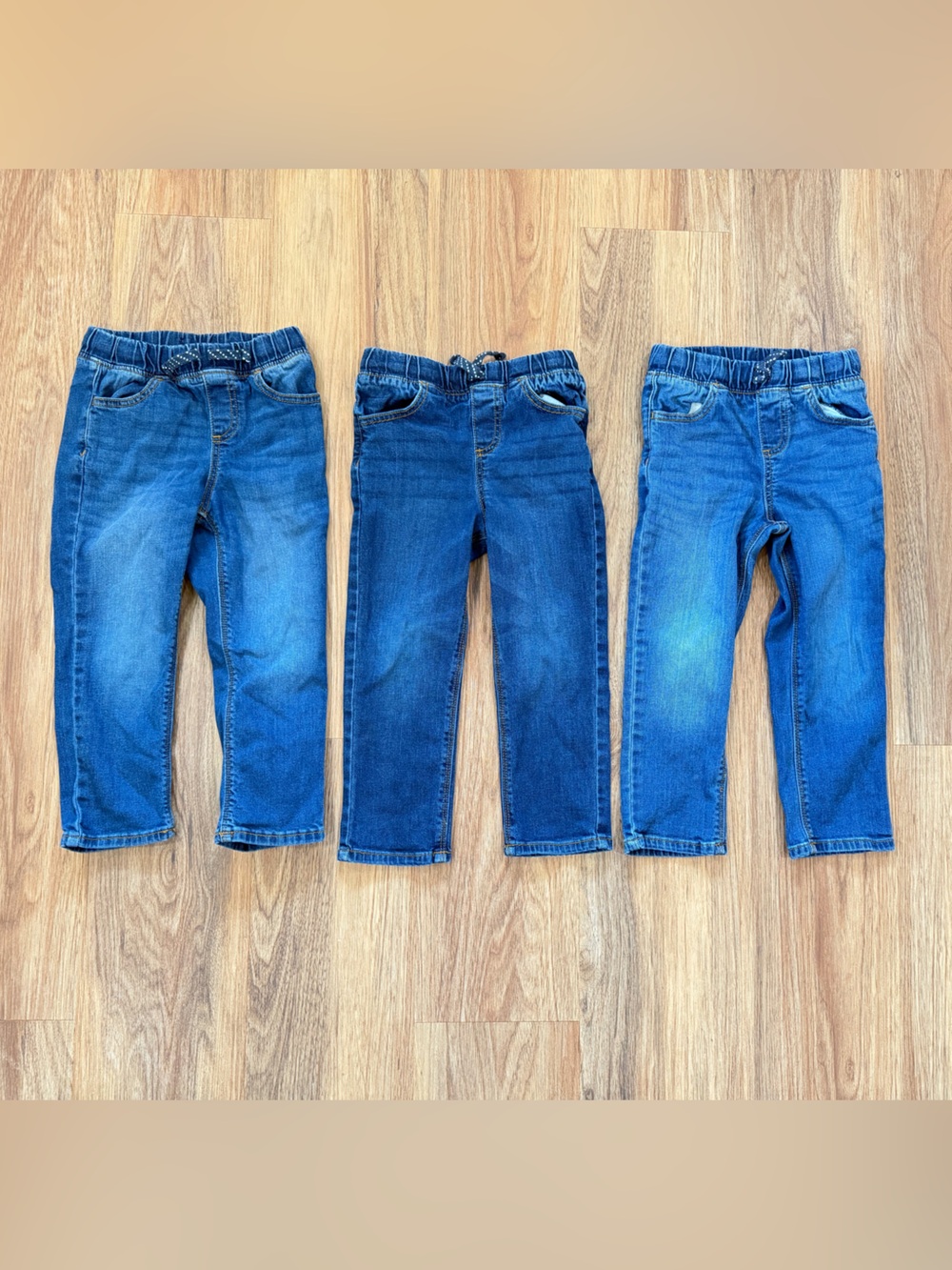 Jumping Beans 4T Pull-On Jeans Bundle (3 Pairs)